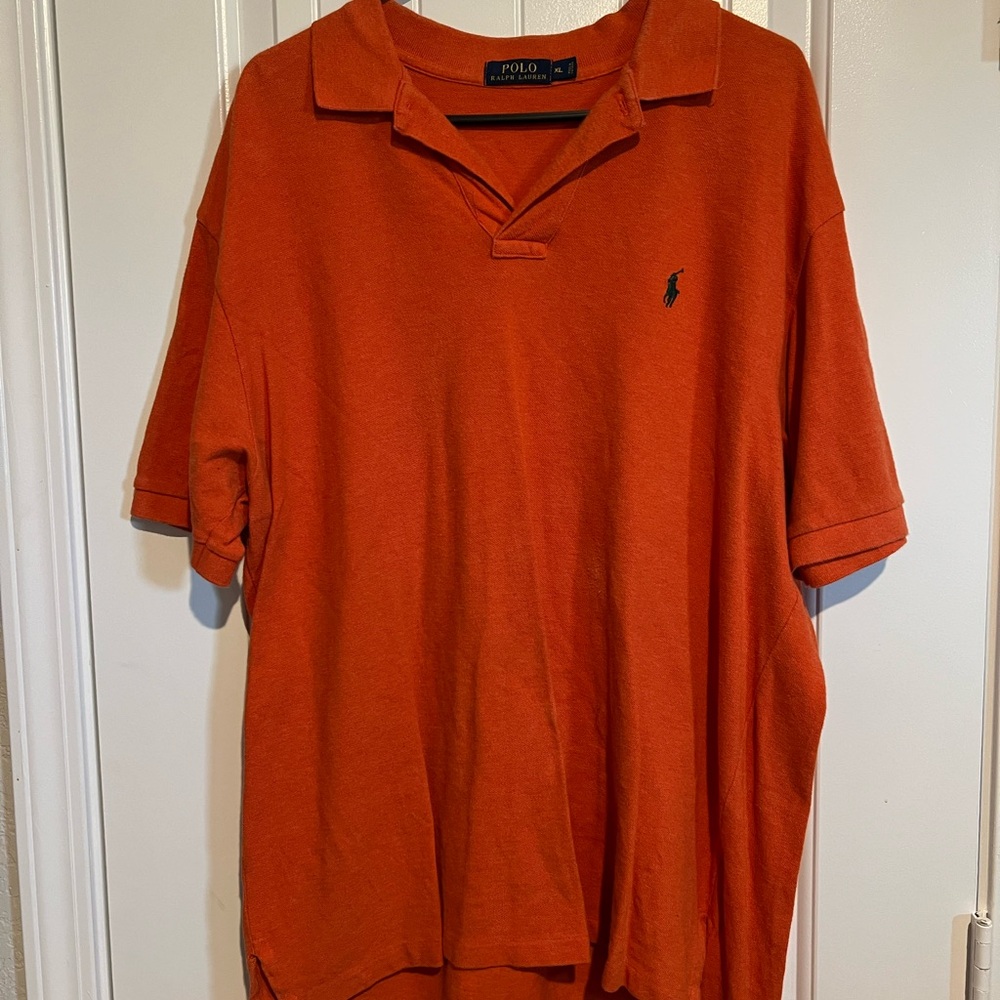 Ralph Lauren Men's Vibrant Orange Polo Shirt